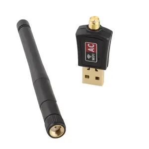 2024 HG 600 Mbps Wi-Fi Dongle para PC Placa de Rede Dupla Banda Wi-Fi 5 Ghz Adaptador Lan USB Ethernet Receptor