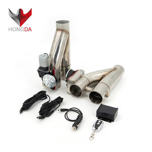 2 buah Universal kualitas tinggi 2 2.25 2.5 <span class=keywords><strong>3</strong></span> inci katup pembuangan uap ganda potongan knalpot listrik dengan Remote nirkabel - Product Image 5