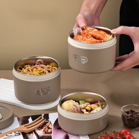 Boîte à lunch isotherme multicouche en acier inoxydable pour enfant, avec sac, boîtes à lunch rondes, plusieurs ensembles – Fournisseur d'usine