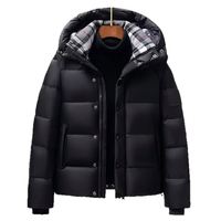 Vestes d'hiver chaudes pour hommes à prix de gros : Doudoune matelassée 2-en-1 BUR avec col intérieur à carreaux classiques