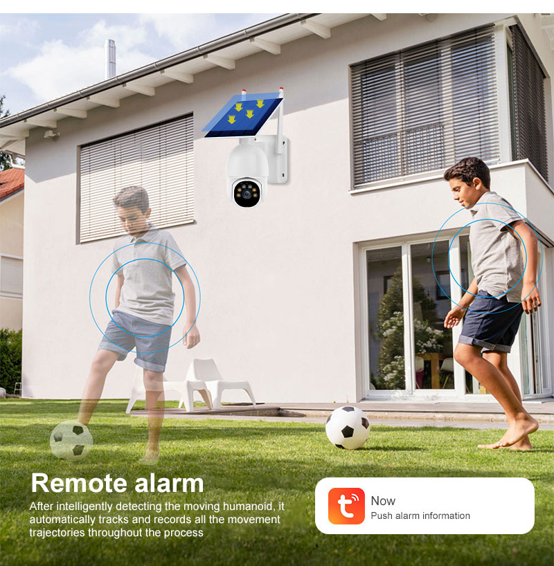 TF Card 4G Camera Solar Powered , Wireless Outdoor Security Cameras With Solar Panels