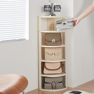 Organizador de almacenamiento de Zapatero de plástico de 9 capas con diseño de esquina que ahorra espacio - Product Image 4
