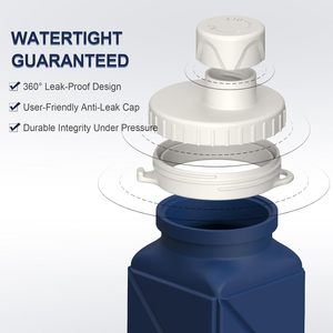 Bottiglia d'acqua pieghevole in Silicone leggero Premium 20.6oz portatile da viaggio riutilizzabile a tenuta stagna e pieghevole - Product Image 2