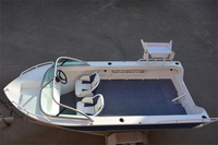 Bateau pneumatique en aluminium de 4,2 m pour la pêche et la patrouille, bateau à rames