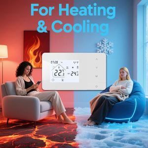 Thermostat d'ambiance sans fil RF intelligent RKHK pour système de chaudière à gaz, <span class=keywords><strong>compatible</strong></span> avec l'application Smart Life et les commandes vocales Google Alexa Smart <span class=keywords><strong>Nest</strong></span> Learning - Product Image 6