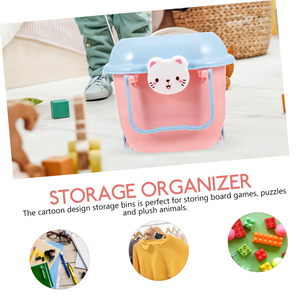 Boîte de rangement pour jouets et collations pour enfants avec roulettes, thème dessin animé, pour organiser les vêtements de bébé et les blocs de construction - Product Image 5