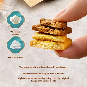 Nướng bánh quy vuông với dừa Latte hương vị độ dẻo dai Cookies Ngọt Ngào Hương vị đồ ăn nhẹ trong túi bán buôn - Product Image 6