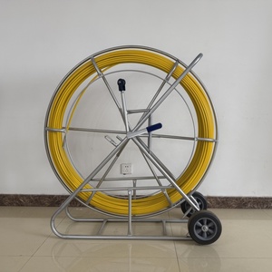 Dụng cụ đẩy cáp dạng ống FRP có bánh xe, dụng cụ kéo cáp bằng sợi thủy tinh di động, linh hoạt - Product Image 1