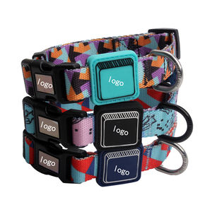 2025 kerah kucing anjing mewah penjualan terbaik Logo anyaman kecil kustom dengan bahan nilon gesper mudah dilepaskan perangkat keras mawar emas - Product Image 4