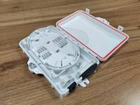 Caja de Distribución de Fibra Óptica FTTH HANLI HX-003, 1 Entrada/2-6 Salidas, Conector SC