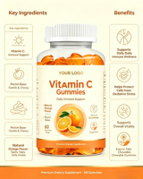 Complément alimentaire pour enfants en forme de jeu, enrichi en vitamine C, stimulant immunitaire, saveur naturelle de fruits, produit de beauté JianBao, 80 capsules/flacon