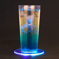Sous-verres en acrylique ultra-fins ronds et carrés avec lumière LED en gros
