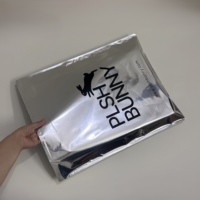 Pochette d'expédition personnalisée en aluminium argenté pour boutique e-commerce, sac d'expédition en feuille d'aluminium, imperméable et résistant aux déchirures
