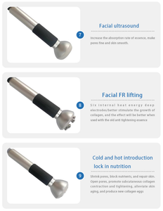 Appareil d'échographie oculaire et de beauté 8-en-1 pour le soin anti-rides, le rajeunissement cutané et le soin du cuir chevelu Jet Peel - Product Image 3