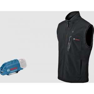 <b>BOSCH</b> - 06188000EC GHV 12+18V XA - Heated gilet <b>12V</b> black without <b>battery</b> - EAN 4059952580746 WORK JACKETS - Product Image 1