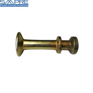 Ancre de levage sphérique en acier à double tête avec revêtement en <span class=keywords><strong>zinc</strong></span>, durable pour les systèmes de levage d'accessoires préfabriqués - Product Image 5