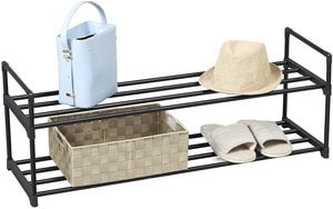 Scarpiera in metallo a basso costo per esposizione di <span class=keywords><strong>scarpe</strong></span> da soggiorno fino a 10 paia di <span class=keywords><strong>scarpe</strong></span> da salotto a 2 livelli - Product Image 3