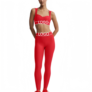 Nuovo Set Sportivo AIL Personalizzato per Donna, Asimmetrico e Senza Cuciture, per Yoga e Fitness, Traspirante per Primavera ed Estate, Set 2 Pezzi - Product Image 1
