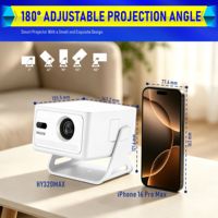 Projecteur LED Portable hy320 max à Courte Portée 1028P, Prix Usine, 400 Lumens, Android 14, Modèle 2026