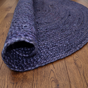 Tapis en jute bio de haute qualité, tressé à la main, à poils ras, épaisseur moyenne, écologique, antidérapant, moderne, pour salon et chambre - Product Image 5
