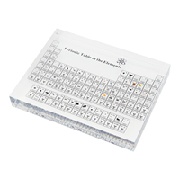 Acryl-Perioden system mit gedruckten Elementen Desktop Lucite Chemical Periodic Table Block für Chemie liebhaber