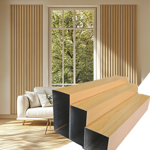 Thân Thiện Với Môi Hình Chữ Nhật Hollow <span class=keywords><strong>WPC</strong></span> Gỗ Ống Trong Nhà Trang Trí Tính Năng Cho Phòng Khách - Product Image 2