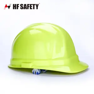 Casque de sécurité de travail à casque rigide Casque de sécurité de construction jaune industriel