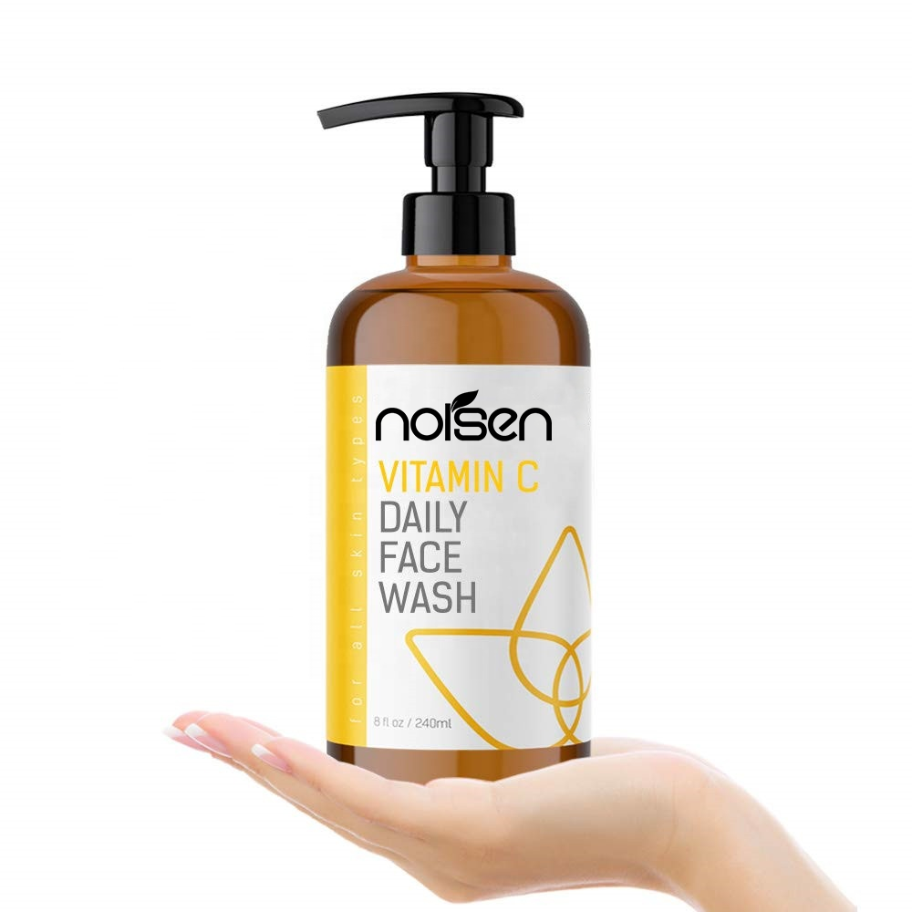 Hot Selling Natural Skin Care Facial Whitening Face Wash Vitamin C Cleanser