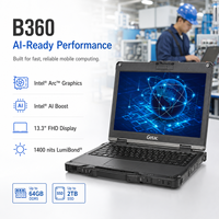 Nueva Laptop Resistente para Exteriores Getac B360, Intel MIL-STD-810H IP66, Batería Dual, Portátil Industrial, Inglés, Mantenimiento Utilitario