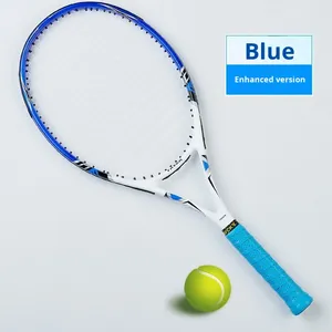 Raqueta de tenis de aluminio de fibra de carbono 5600 ligera, juego de una pieza para hombres, mujeres, estudiantes principiantes con red de nailon duradera - Product Image 3