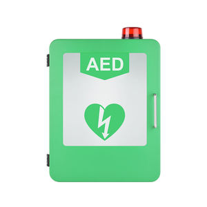 Envío rápido, gabinete desfibrilador, herramienta de montaje en pared, gabinete médico AED con superficie de Metal alarmado, montaje en pared, caja AED de primeros auxilios - Product Image 1