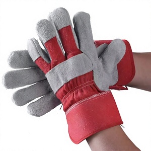 Hot Sale Reinforced Double Palm Wholesale <b>Driver</b> <b>Gloves</b> Goatskin Leather Anti-Chemical & Anti-Freeze Winter Construction Work - Product Image 5
