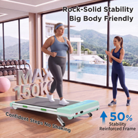 Tapis de marche sous le bureau pour bureau debout, entraînement au bureau, machine de marche silencieuse pour la maison, appartement, petit espace, entraînement cardio