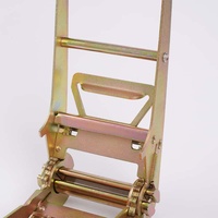 Sangle d'arrimage à cliquet en acier galvanisé durable avec double crochet en J de 4 pouces, personnalisable, pour la fixation de cargaisons en entrepôt