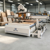 Centre d'usinage CNC pour le bois 4x8 pieds, machine de fraisage et de perçage à double broche