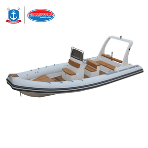 24-25ft Philippines Orca hypalon sâu V cứng nhắc sợi thủy tinh sườn Thuyền bơm hơi 760 với bảng điều khiển trung tâm - Product Image 6