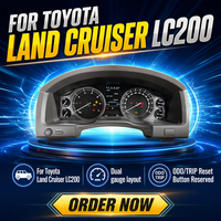 Dasbor Mekanik Yuefu Konfigurasi Tinggi Layar LCD HD 4,3 Inci Multi-UI Interior Mewah KLZJX-LC200 untuk Land Cruiser LC200 16-21