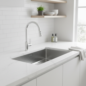 [CALMFORTE] CALMFORTE 860 Hygienic Kitchen Sink with Corrosion Resistant Steel and Easy Maintenance - Product Image 3