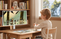 Téléviseur intelligent portable de 32 pouces avec Android 13, écran tactile Full HD 1080p pour une utilisation pratique à la maison et au bureau