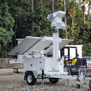 Caméra de surveillance solaire VTS3P-M sur remorque avec PTZ 2MP 16x, construction en acier étanche IP65 - Product Image 3