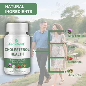Aeglewell nhãn hiệu riêng <span class=keywords><strong>cholesterol</strong></span> sức khỏe viên nang với tỏi Milk Thistle để hỗ trợ động mạch sức khỏe và mức độ lipid bình thường - Product Image 6