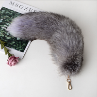 Porte-clés réaliste en fourrure de renard shaggy de 15,75 pouces, accessoire décoratif pour sac à main, sac à dos, cosplay, Followmee