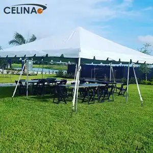 Tenda 4 Musim Tahan Air Tenda Bingkai Klasik Tenda Pesta 20 "X 20" Kanopi Marque Azebo Aluminium Tahan Pvc untuk Pernikahan