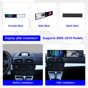 Mookaka kép 12.3 inch <span class=keywords><strong>Android</strong></span> 14 màn hình cảm ứng cho BMW X3 2005 2010 Carplay 360 GPS Carplay Navigation đa phương tiện Video Player - Product Image 2
