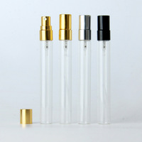 Mini taille 3ml 5m 10ml échantillon de verre vaporisateur bouteille vide bouteille de parfum en verre transparent avec boîte d'emballage