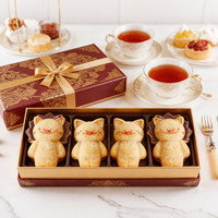 Moule à gâteau en silicone 6 cavités motif lion et chat mignon, idéal pour la pâtisserie à la maison