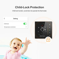 Thermostat intelligent WiFi Tuya pour chauffage au sol, commande vocale, chauffage de l'eau, régulateur de température ambiante 5A IP20 PST-006-GAW