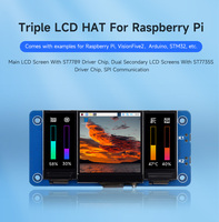 Waveshare Zero LCD HAT A -SKU-25586, Pantalla LCD Triple para Raspberry Pi, Pantalla Principal LCD IPS de 1.3 Pulgadas Integrada