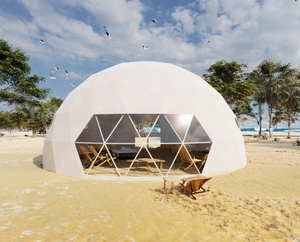 Tùy Chỉnh 6-8 Người PVC <span class=keywords><strong>Dome</strong></span> Lều Cho Cắm Trại Ngoài Trời Và Các Sự Kiện Hiện Đại Phong Cách Đơn Giản Khu Nghỉ Mát Lều - Product Image 2