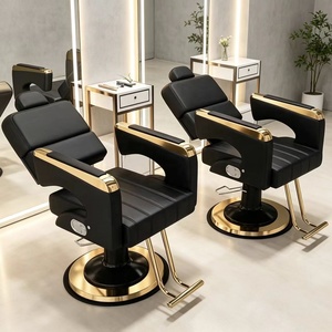 Barbershop Salon Modern Synthetic Leather Barber Chair for Salon and Spa Use Dedicated to Commercial Hairdressing - Product Image 1